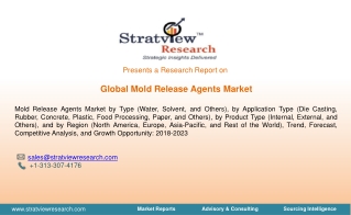 Mold Release Agents Market | Trends & Forecast | 2018-2023