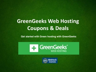 GreenGeeks Coupon Codes 2019