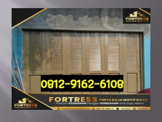 081291626109 (FORTRESS), pintu garasi sliding kayu jati, pintu garasi sliding door, pintu garasi sliding ke atas, jakart