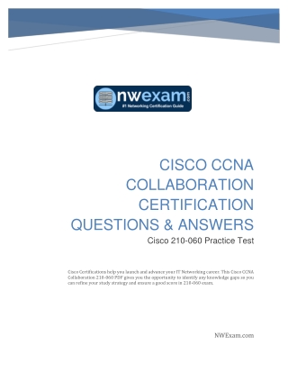 Cisco CCNA Collaboration Certification Questions & Answers