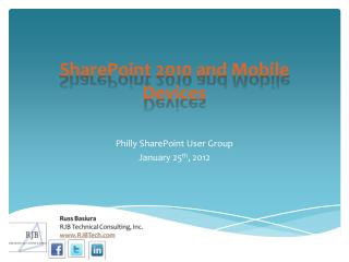 SharePoint 2010 and Mobile Devices