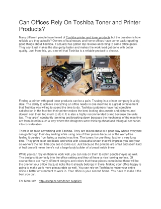 Home Based Printer - A Fast Printing Device