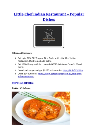 25% Off -Little Chef Indian Restaurant-Belmont