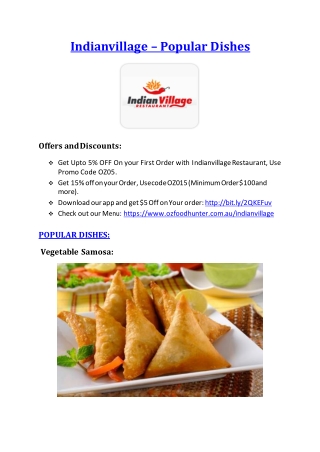 15% Off - Indianvillage -Maddington - Order Food Online