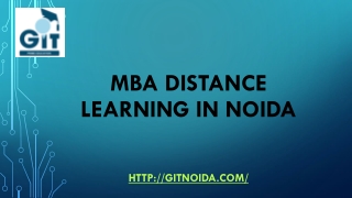 MBA Distance learning in Noida