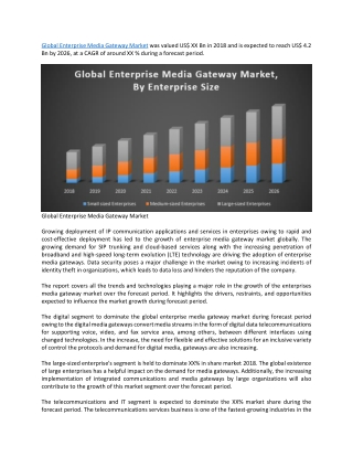 Global Enterprise Media Gateway Market