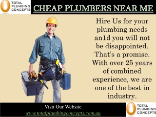 Cheap Plumbers Near Me