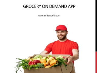 Grocery On Demand App