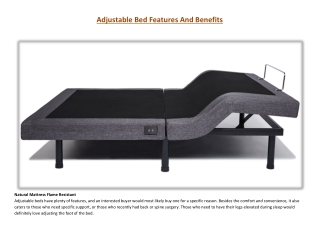 Adjustable Bed Features And Benefits