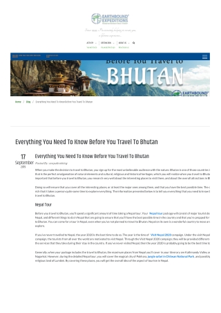 travel to Bhutan
