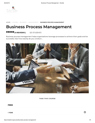 Business Process Management - Edukite