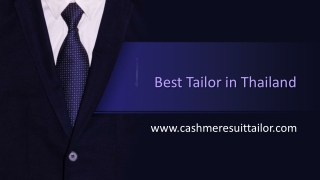 Best Tailor in Thailand