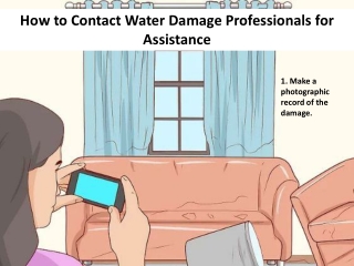 How to Contact Water Damage Professionals for Assistance