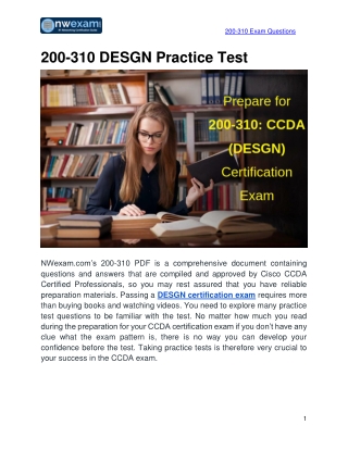 200-310_ CCDA (DESGN) Exam Sample Question