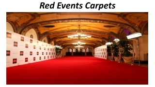 Red Events Carpets Dubai