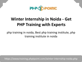 Winter Internship in Noida