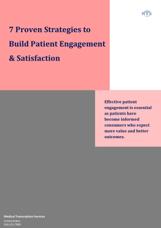 7 Proven Strategies to Build Patient Engagement and Satisfaction