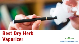 Best Dry Herb Vaporizer