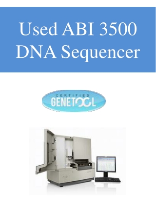 Used ABI 3500 DNA Sequencer