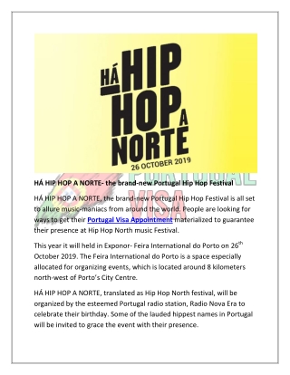 HÁ HIP HOP A NORTE- the brand-new Portugal Hip Hop Festival