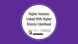 Higher Incomes Linked With Higher Divorce Likelihood