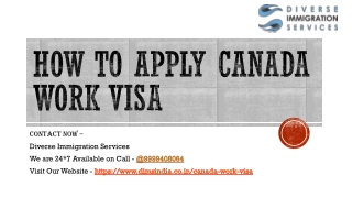 How to apply Canada work visa