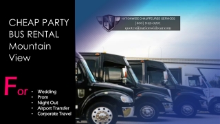 Cheap Party Bus Rental Mountain View