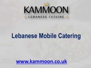 Lebanese Mobile Catering - www.kammoon.co.uk