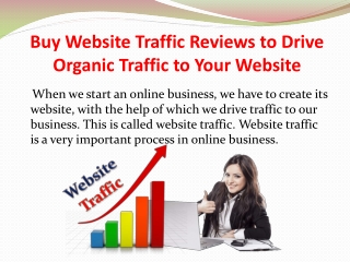 Buy Website Traffic Reviews to Drive Organic Traffic to Your Website