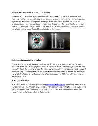 Replacement Window Grids Transforming your Old Window