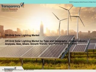 Off-Grid Solar Lighting Market by Type and Geography - Global Industry Analysis, Size, Share, Growth Trends, and Forecas