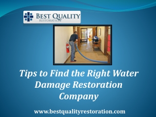 Water Damage Restoration Near Me