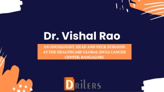 Vishal Rao: Angel for the world of helpless cancer patients