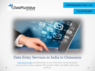Successful and Affordable Data Entry Services India