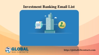 Investment Banking Email List