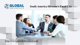 South America Director's Email List