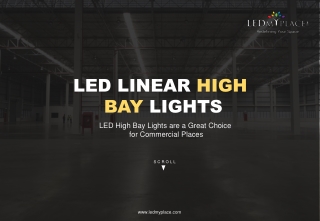 Energy-Efficient LED Linear High Bay Light For Indoor Lighting