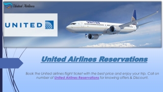 United Airlines Reservations – Cheap Flight Ticket