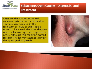 Sebaceous Cysts Treatment in Gurgaon