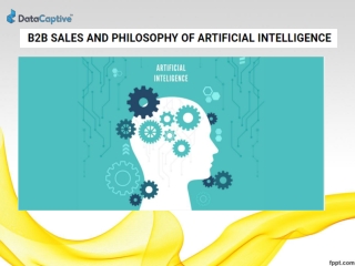 B2B sales & philosophy of Artificial intelligence | DataCaptive Blog