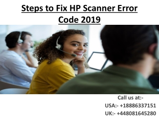 Steps to Fix HP Scanner Error Code 2019