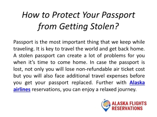 How to Protect Your Passport from Getting Stolen?