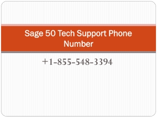 Sage 50 Tech Support Phone Number