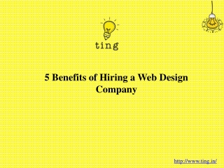 5 Benefits of Hiring a Web Design Company