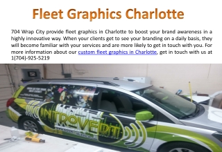 Custom Fleet Graphics in Charlotte