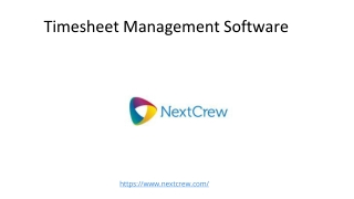 Timesheet Management Software