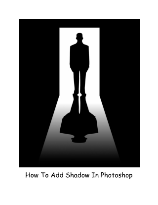 How To Add Natural Drop Shadow In Photoshop