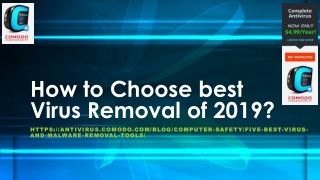 How to Choose best Virus Removal of 2019?