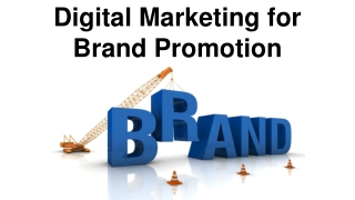 Digital Marketing for Brand Promotion