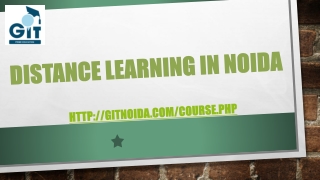 Distance Learning in Noida